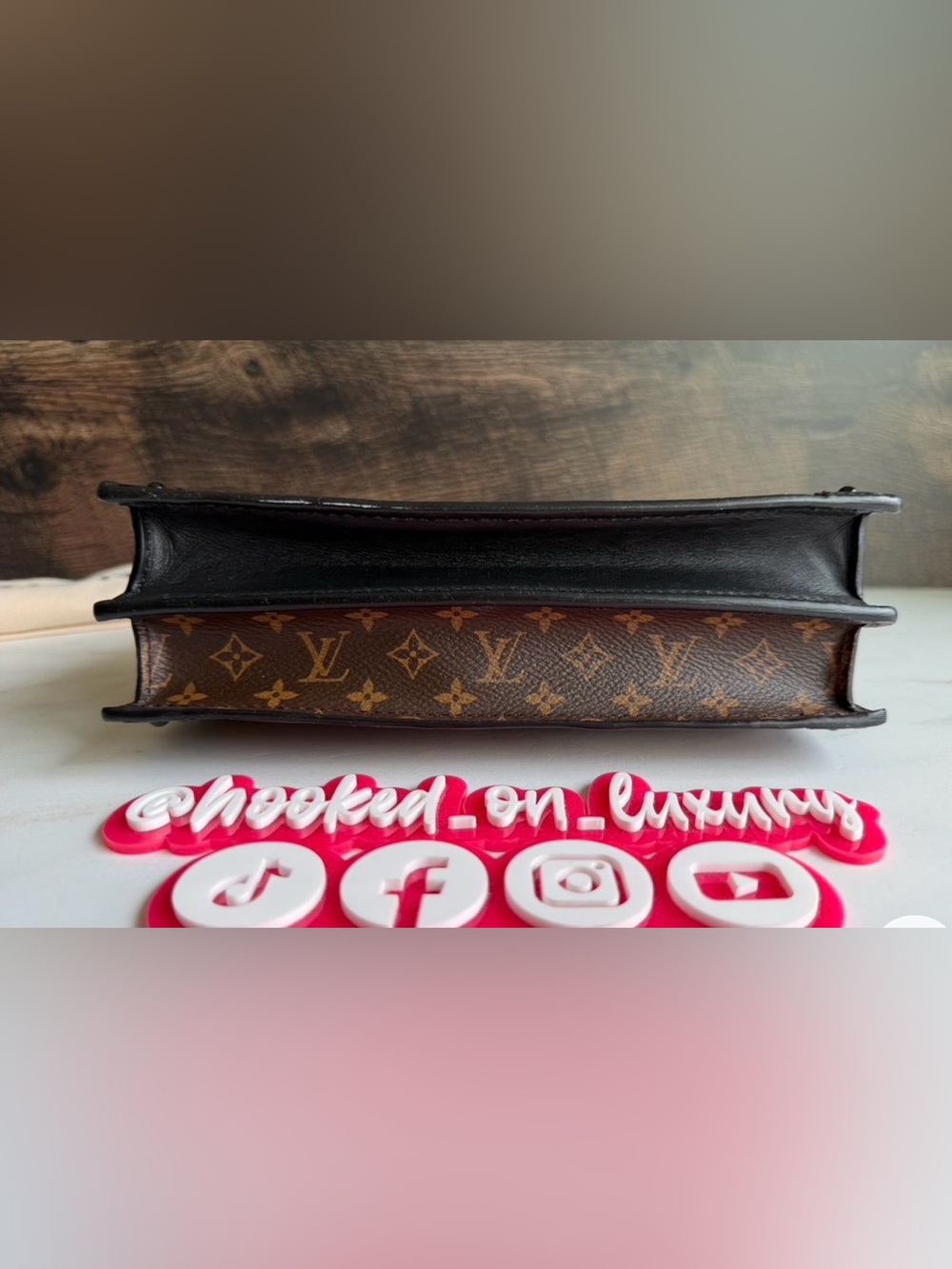 Authentic Louis Vuitton Trunk Reverse Monogram Crossbody Handbag Purse Bag - Picture 10 of 16